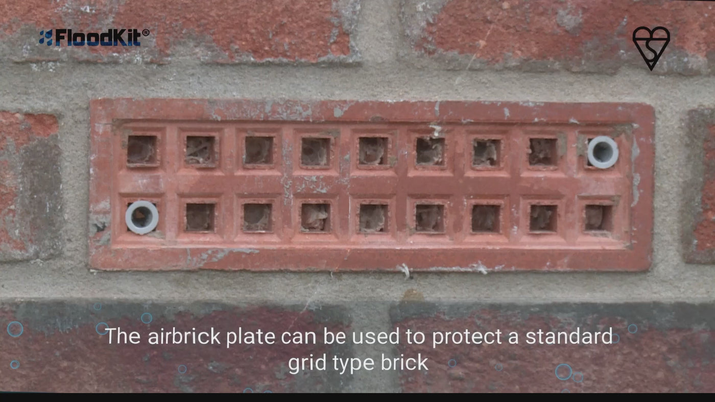 Air Brick Flood Prevention Metal Plate Cover - Floodkit Reusable Airbrick Plate Product