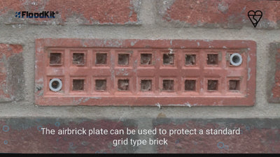 Air Brick Flood Prevention Metal Plate Cover - Floodkit Reusable Airbrick Plate Product
