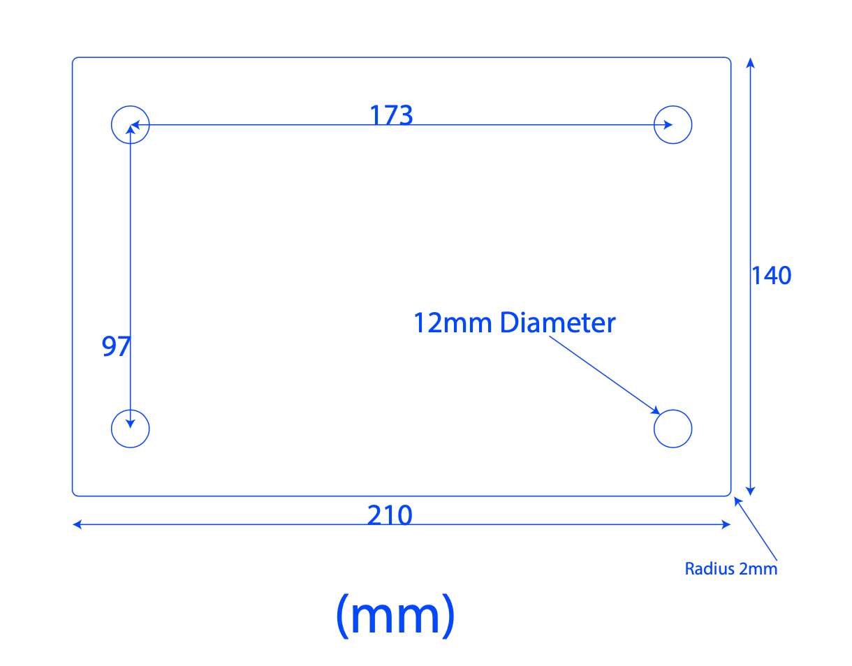 Air Brick Cover Flood Prevention Reusable Metal Plate - Floodkit Air Brick Cover 210 x 140mm (for air bricks that have 8x5 holes)