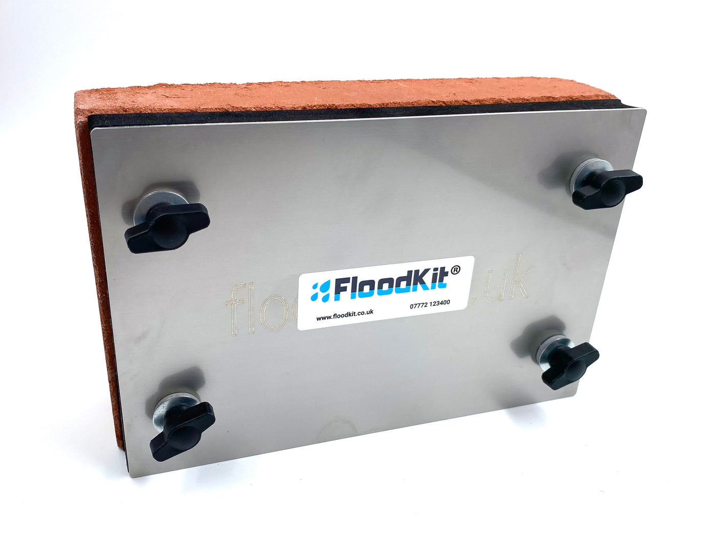 Air Brick Cover Flood Prevention Reusable Metal Plate V1 - Floodkit Air Brick Cover 210 x 140mm (for air bricks that have 9x4 holes) BSI Tested