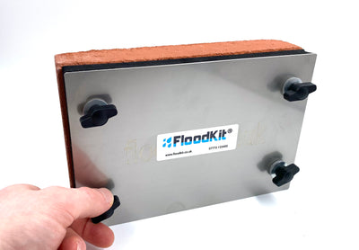 Air Brick Cover Flood Prevention Reusable Metal Plate V2 - Floodkit Air Brick Cover 210 x 140mm (for air bricks that have 8x5 holes)