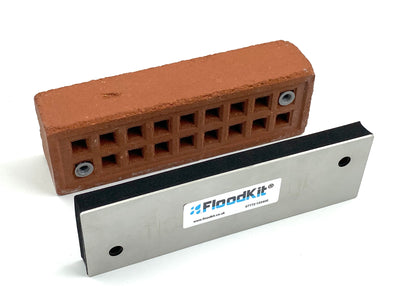 Air Brick Cover Flood Prevention Reusable Metal Plate - Floodkit Air Brick Cover 215 x 65mm